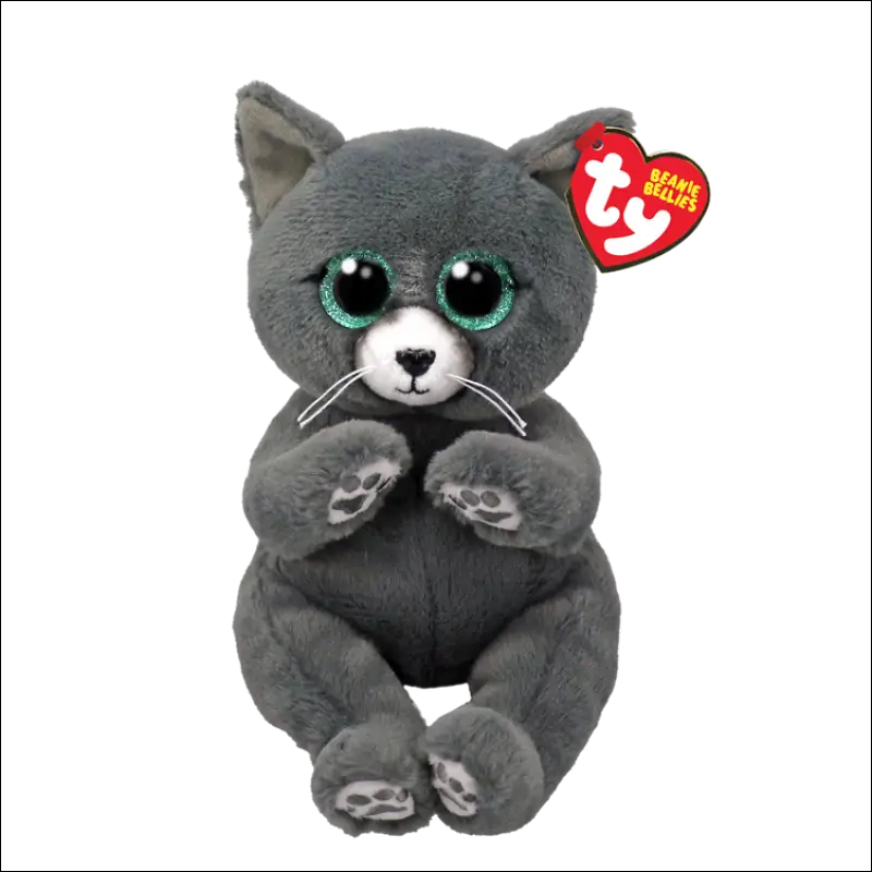 TY Beanie Bellies Binx Russian Blue Cat 8" Beanie Baby - New, With Tags