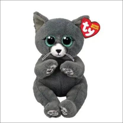 TY Beanie Bellies Binx Russian Blue Cat 8" Beanie Baby - New, With Tags