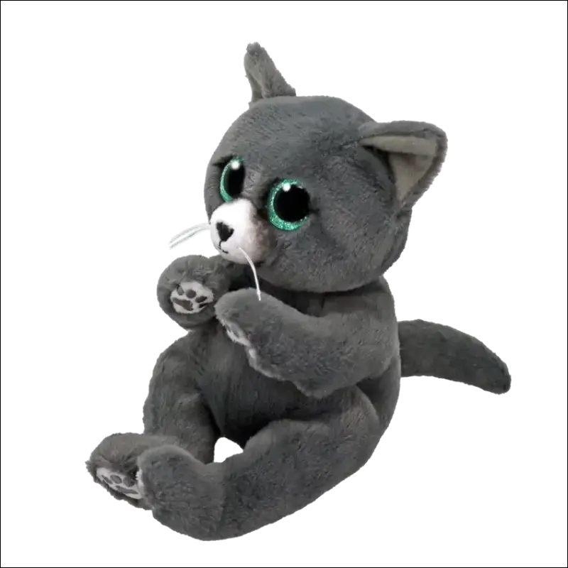 TY Beanie Bellies Binx Russian Blue Cat 8" Beanie Baby - New, With Tags