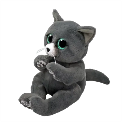 TY Beanie Bellies Binx Russian Blue Cat 8" Beanie Baby - New, With Tags