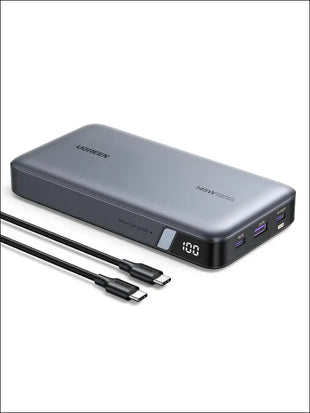 UGREEN 145W Power Bank 25000mAh 3-Port Portable Charger 140W Output PD 3.1 Nexode Laptop Powerbank Battery Pack Digital Display for MacBook Pro,