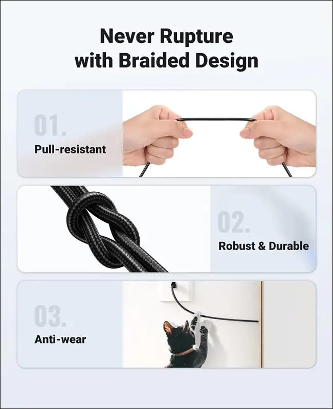 UGREEN 2 Pack Cat8 Ethernet Cable Braided 40Gbps 2000Mhz High Speed RJ45 Shielded Network Cord Compatible with Gaming