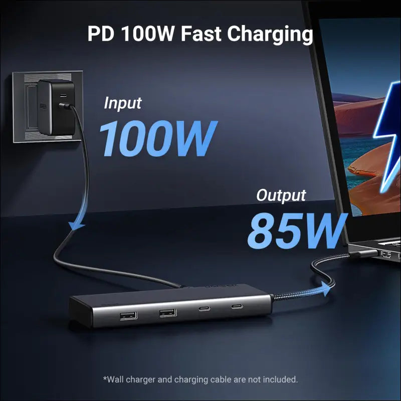 UGREEN 8 in 1 USB C Docking Station with Dual Monitor 4K Triple Display USBC Hub with 2 HDMI DP 2 USB A&C 3.2 Ports