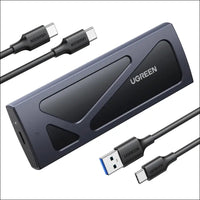 UGREEN M.2 NVMe Enclosure Adapter 10Gbps USB C 3.2 Gen2 Tool-Free Portable Aluminum External Reader for M and M&B Key