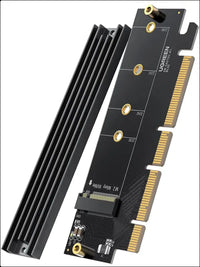 UGREEN NVMe Adapter M.2 SSD to PCIe 4.0 X16/X8/X4 Card with Heat Sink Support M-Key and M&B-Key in Size
