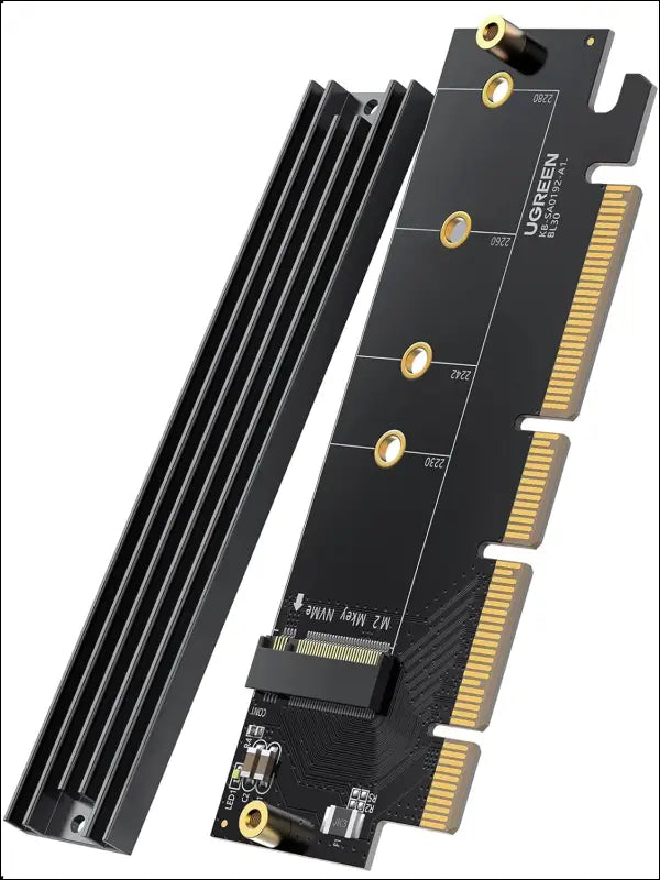UGREEN NVMe Adapter M.2 SSD to PCIe 4.0 X16/X8/X4 Card with Heat Sink Support M-Key and M&B-Key in Size