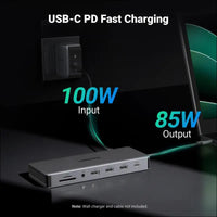 UGREEN Revodok Pro 313 Laptop Docking Station 13 in 1 4K Triple Display USB C Dock Dual HDMI DP 10Gbps Data Port 100W