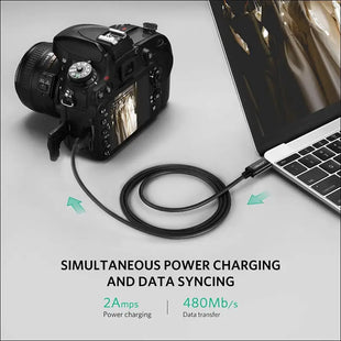 USB C to Mini USB Cable High Speed Type C to Mini B 2.0 5 Pin Cord 480Mbps Data Sync Charge Lead Compatible with Thunderbolt 3 Imac, Macbook Air, Ipad Pro, HP, Dell XPS, Camera 1M