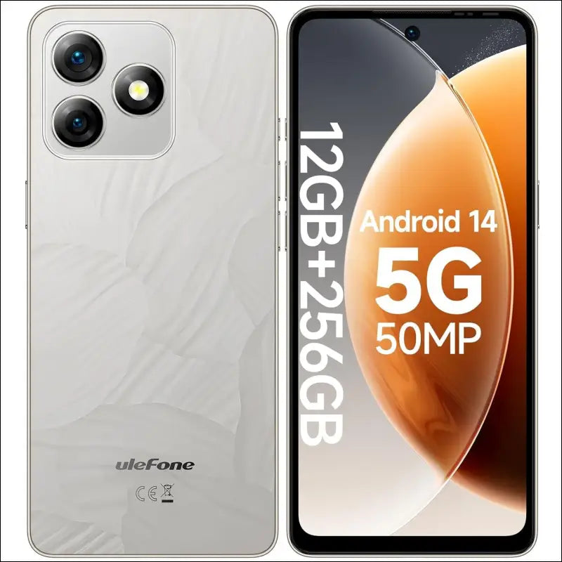 Ulefone 5G Phones Unlocked, Note 18 Ultra (12+256GB), 50MP + 50MP + 32MP Camera, 6.78" FHD+ Display MediaTek Dimensity 720, 5450mAh Android 14 Dual SIM, NFC IR Blaster Supported...