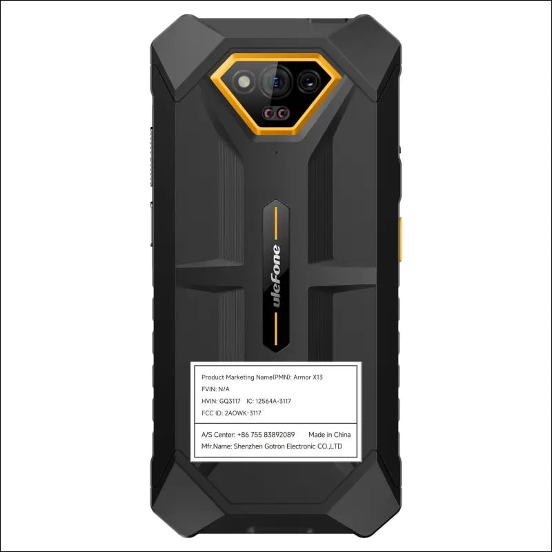 Ulefone Armor X13 12+64GB Rugged Phone, 50MP Rear Camera, 24MP Night Vision Camera, Android 13 OS Rugged Smartphone, 6.52” Screen, 6320mAh, NFC GPS, Package with Exclusive Armor...