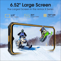 Ulefone Armor X13 12+64GB Rugged Phone, 50MP Rear Camera, 24MP Night Vision Camera, Android 13 OS Rugged Smartphone, 6.52” Screen, 6320mAh, NFC GPS, Package with Exclusive Armor...
