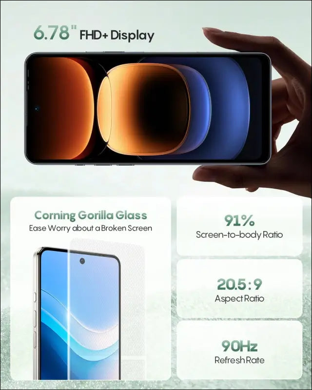 Ulefone Note 18 Ultra 5G Unlocked Cell Phones, 50MP + 50MP + 32MP Camera, MediaTek Dimensity 720 12+256GB 6.78" FHD+ Display, 5450mAh Android 14 Dual SIM, NFC IR Blaster...