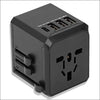 Universal Travel Adapter One International Wall Charger AC Plug Adaptor with 5.6A Smart Power and 3.0A 3 USB Ports and 1Type-C Ports， for USA EU UK AU