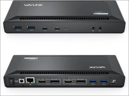 Universal USB C Laptop Docking Station Dual Monitors 5K/4K@60Hz with 65W Host Charging for Thunderbolt 4/3, USB-C Windows, Mac, Chrome, Ubuntu 20.04,22.04(2HDMI, 2DP, 6USB 3.0, 1Gbps Ethernet