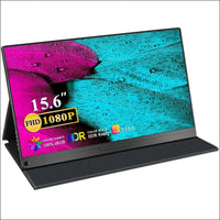 UPERFECT Portable Monitor, 15.6 Inch Portable Monitor 1920 x 1080 Full HD IPS Screen with HDMI/Type-C/USB-C Connection for PC, Laptop, PS 3/4/5, Xbo, Switch etc