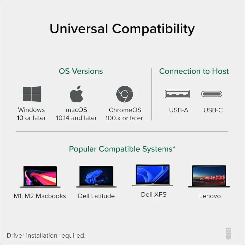 USB 3.0 and USB-C Dual 4K Display Docking Station with DisplayPort and HDMI for Windows and Mac (Dual 4K DisplayPort & HDMI, Gigabit Ethernet, Audio, 6 USB Ports) Vertical