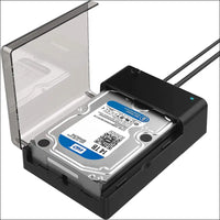 USB 3.0 to SATA External Hard Drive Lay-Flat Docking Station for 2.5 or 3.5in HDD, SSD [Supports UASP] (EC-DFLT)