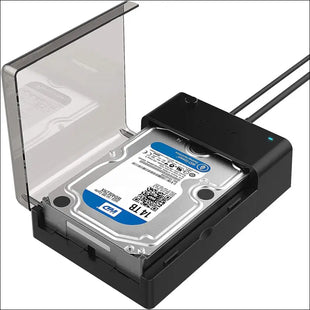 USB 3.0 to SATA External Hard Drive Lay-Flat Docking Station for 2.5 or 3.5in HDD, SSD [Supports UASP] (EC-DFLT)