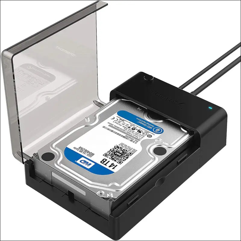 USB 3.0 to SATA External Hard Drive Lay-Flat Docking Station for 2.5 or 3.5in HDD, SSD [Supports UASP] (EC-DFLT)
