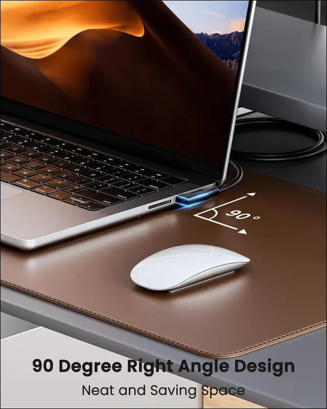 USB 4 Cable 240W Thunderbolt 4 Cable 4.9Ft, Right Angle USB C to USB C Cable for 100W/60W, 8K HD Display 40Gbps PD3.1 Fast Charging Cable Compatible with Thunderbolt 3/4, Macbook Egpu SSD