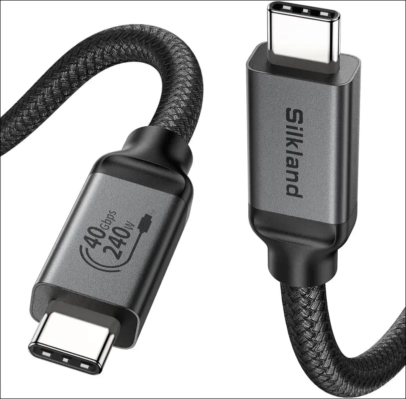 USB 4 Cable for Long Thunderbolt 4 Cable 3M, 40Gbps/8K@60Hz/240W Charging, USB C Thunderbolt 3 Cable 10FT, USB C Monitor Cable Compatible for Macbook, Dock, Iphone 16/15, Monitor, Ipad, SSD