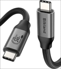 USB 4 Cable for Long Thunderbolt 4 Cable 5M/16.5FT, 20Gbps Data Transfer, 240W Charging, Supports 5K@60Hz, 4K, USB C Thunderbolt 3 Cable, Compatible for Macbook, Iphone 15, Docking,Vr Headset