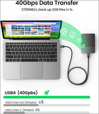 USB 4 Cable for Thunderbolt 4 Cable 1.2M, 40Gbps Data Sync,240W Fast Charging, 8K/6K/5K@60Hz, [USB-IF Certified] Netbraid-48 USB C Thunderbolt Cable, Compatible for Macbook, Ipad, Docking,Ssd