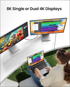 USB 4 Cable for Thunderbolt 4 Cable 1.2M, 40Gbps Data Sync,240W Fast Charging, 8K/6K/5K@60Hz, [USB-IF Certified] Netbraid-48 USB C Thunderbolt Cable, Compatible for Macbook, Ipad, Docking,Ssd