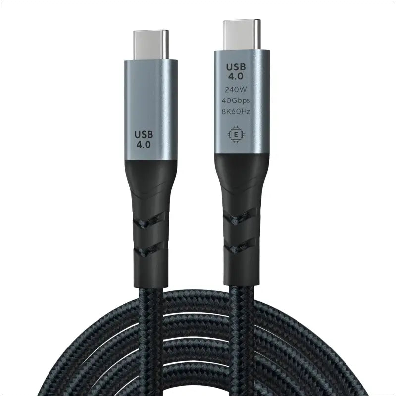 USB 4 Cable for Thunderbolt 4 Cable 2M, Thunderbolt Cable Supports Single 8K or Dual 4K Display 40Gbps Data Sync 240W Fast Charging, USB C to USB C Cable for Macbook Ipad Docking Iphone 16/15