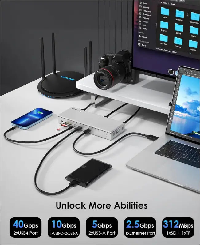 USB 4 Laptop Docking Station, 96W PD, Single 8K or Triple 4K Display for MacBook Pro/Air Thunderbolt 4/3, USB-C/USB 4 Windows(USB 4, 2 HDMI, 5 USB, 2.5GbE, SD/TF, Audio)