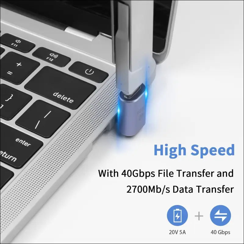 USB C Angle Adapter 40Gbps,Usb C 90 Degree Adapter Supports 8K@60Hz and 100W Fast Charging,Usb C Female to USB Male Adapter Compatible with Thunderbolt 3/4,USB Type C Interface Devices