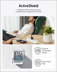 USB C Charger Block 20W Anker 511 Charger (Nano Pro) PIQ 3.0 Compact Fast Charger for iPhone 16/16 Plus/16 Pro/16 Pro