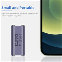 USB C Coupler 40Gbps,Usb C Female to Female Adapter Supports 8K@60Hz and 100W Fast Charging,Compatible with Thunderbolt 3/4 and with USB Type C Interface Devices (USB C Female to Female)