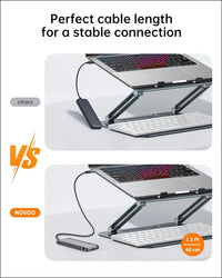USB C Docking Station Quad Display, 14-in-1 Laptop Docking Station Dual Monitor, 8K@30Hz DP, Dual 4K@60Hz HDMI, VGA, 5 USB Data Ports, 100W PD, Ethernet, SD/TF, Mic/Audio, USB C HUB, Thunderbolt Dock