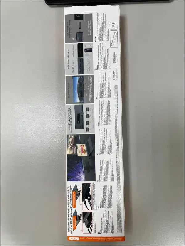 USB C Dual 4K 60Hz Display Docking Station 12-in-1, Built-in M.2 NVMe SSD Enclosure, HDMI, DisplayPort, 10Gbps USB-A, Card Reader, PD 100W, for 2021 MacBook Pro, Windows Laptop (JCD552)