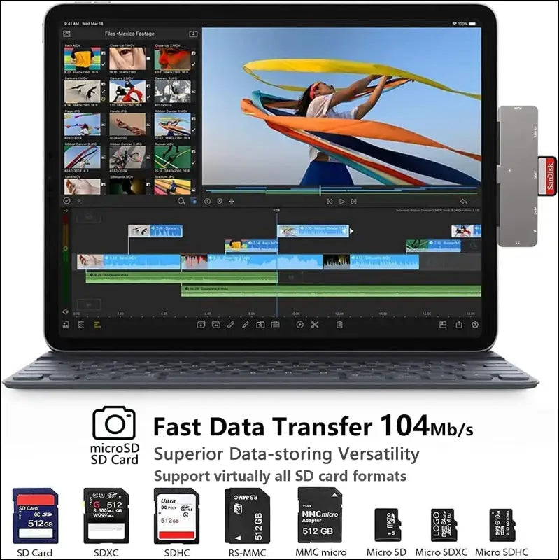 USB C Hub for iPad Pro M4 M2 M1 13 11 12.9,iPad Air, 7-in-1 USB C to 4K HDMI Adapter, 3.5mm Headphone Jack,USB C Docking Station PD Charging,USB 3.0,SD/Micro Card Reader, iPad Mini 6 Accessories