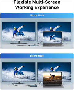 USB C Hub with 4k HDMI, 9-in-1 USB C Docking Station, 5Gbps USB-A 3.1 Data Ports, PD 100W Charging, SD/TF Card Reader, USB to VGA Splitter for MacBook, iPhone, Dell XPS,Laptops, Surface and More