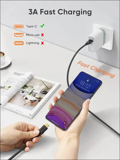 USB C to USB a Cable 3.3FT, USB C to USB 3.1 USB 3.2 Gen2 10Gbps USB a to C Data Cable, Android Auto USBC Cable 3A for USB C External SSD Macbook Pro Ipad, Galaxy S24 Ultra/S24+/S23,1.0M