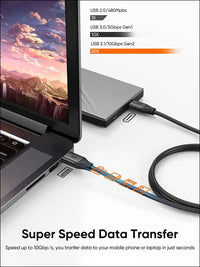 USB C to USB a Cable 3.3FT, USB C to USB 3.1 USB 3.2 Gen2 10Gbps USB a to C Data Cable, Android Auto USBC Cable 3A for USB C External SSD Macbook Pro Ipad, Galaxy S24 Ultra/S24+/S23,1.0M