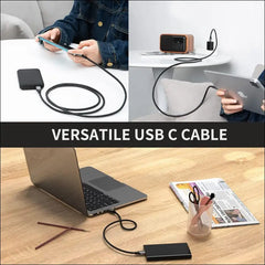 USB C to USB a Cable 3.3FT, USB C to USB 3.1 USB 3.2 Gen2 10Gbps USB a to C Data Cable, Android Auto USBC Cable 3A for USB C External SSD Macbook Pro Ipad, Galaxy S24 Ultra/S24+/S23,1.0M