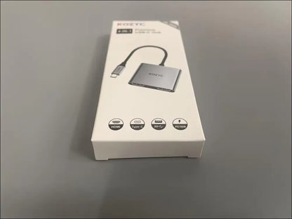 USB C to Dual HDMI Adapter 4K@30Hz,  USB C Hub with 2xHDMI, USB 3.0, 100W PD, USB-C to HDMI Splitter Extended Display for Windows(MST), macOS(Only SST), Compatible with MacBook Pro/Air, Dell XPS