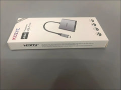 USB C to Dual HDMI Adapter 4K@30Hz,  USB C Hub with 2xHDMI, USB 3.0, 100W PD, USB-C to HDMI Splitter Extended Display for Windows(MST), macOS(Only SST), Compatible with MacBook Pro/Air, Dell XPS