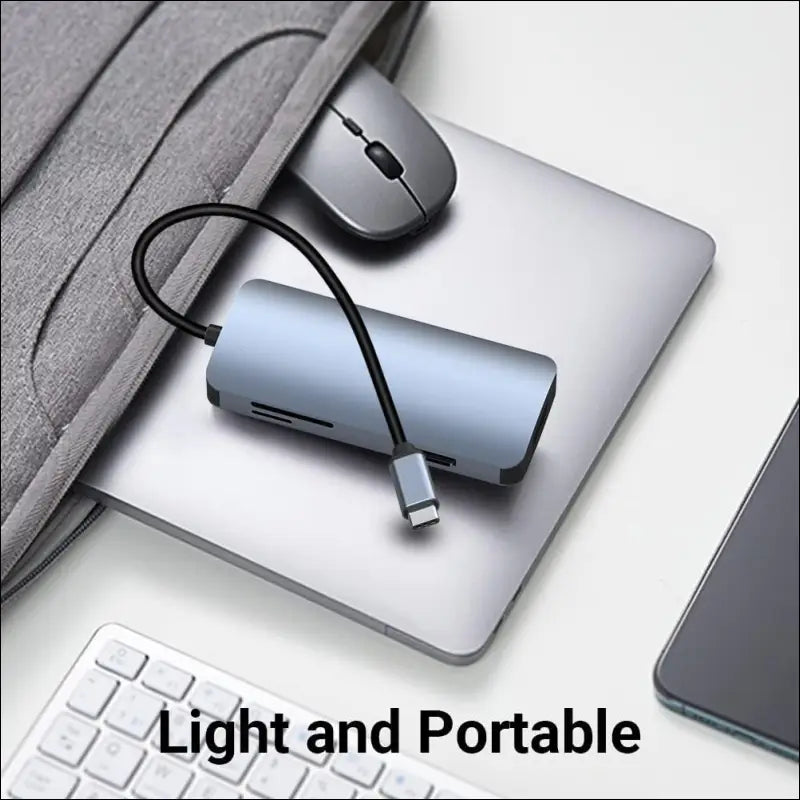 USB C to Dual HDMI Adapter, 8 in 1 USB C Docking Station Dual Monitor USB C Adapter with 2 HDMI, 3 USB 3.0, SD/TF, PD 100W, USB C Hub Dual HDMI Adapter for MacBook Pro, XPS, iPad Pro