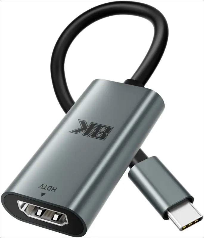 USB C to HDMI 2.1 Adapter Cable 8K@60Hz 4K@240Hz, Thunderbolt 5/4/3 to HDMI Video Converter 48Gbps, HDR, HDCP2.3, Dolby, USBC to HDMI for Iphone 16/15, Galaxy S24, Macbook Pro/Air, Ipad