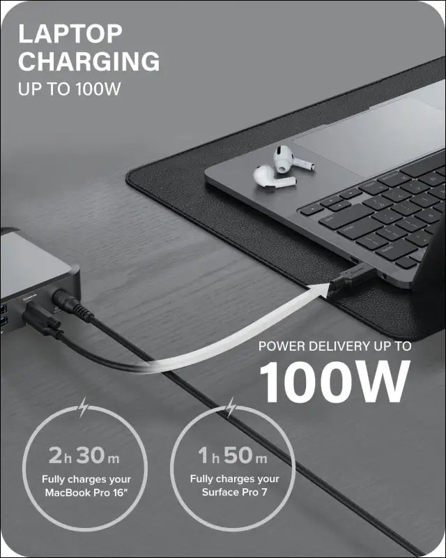 USB-C Triple 4K Docking Station with 100 W Power Delivery