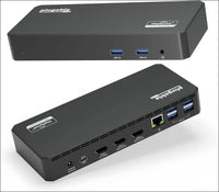 USB C Triple Display Docking Station with Laptop Charging, for Thunderbolt, USB4, or USB C Systems, Compatible with Windows, macOS, ChromeOS laptops (3x HDMI, 6x USB 5Gbps Ports, 100W USB PD)