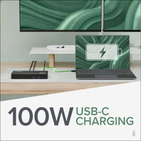 USB C Triple Display Docking Station with Laptop Charging, for Thunderbolt, USB4, or USB C Systems, Compatible with Windows, macOS, ChromeOS laptops (3x HDMI, 6x USB 5Gbps Ports, 100W USB PD)