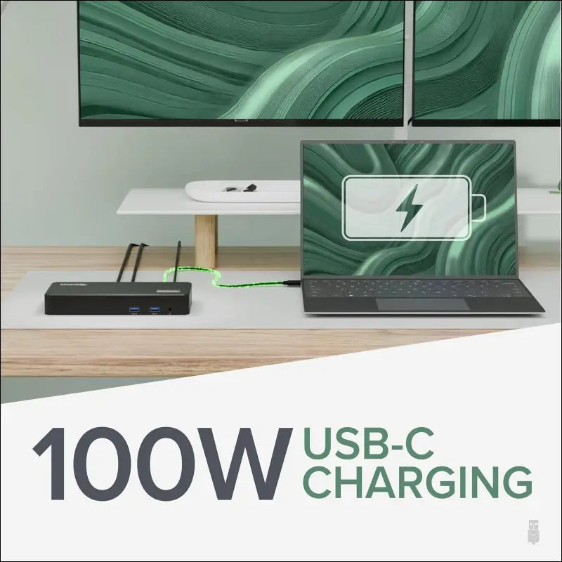 USB C Triple Display Docking Station with Laptop Charging, for Thunderbolt, USB4, or USB C Systems, Compatible with Windows, macOS, ChromeOS laptops (3x HDMI, 6x USB 5Gbps Ports, 100W USB PD)