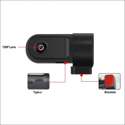 USB Car Dash Cam Car Camera Android Navigation DVR Dashboard Camera 360 Degree Rotation Car Video Recorder with ADAS Supported System 140° Wide Angle Support Night Vision Loop...