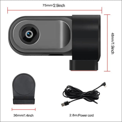 USB Car Dash Cam Car Camera Android Navigation DVR Dashboard Camera 360 Degree Rotation Car Video Recorder with ADAS Supported System 140° Wide Angle Support Night Vision Loop...